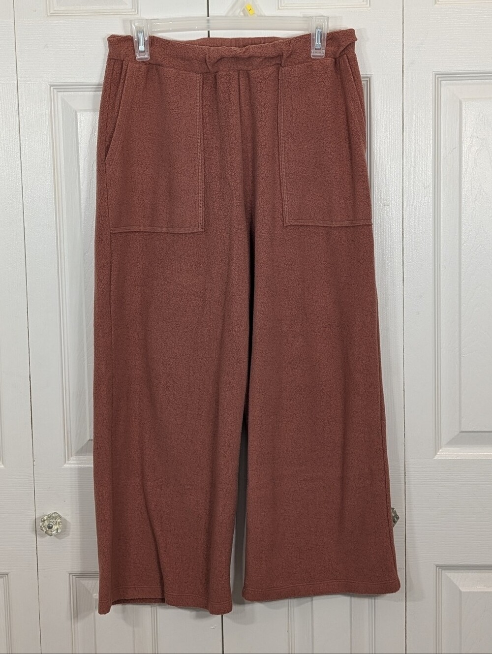Madewell: MWL Cozybrushed Straight Wide Leg Sweatpants - Orange - Size Medium
